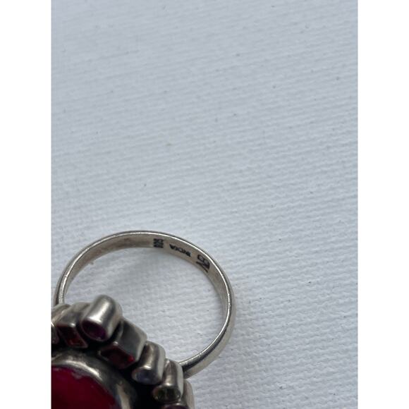 Nicky Butler Signed Ruby Multi Gemstone Ring - Sterling Silver - Size 12 - Picture 6 of 6